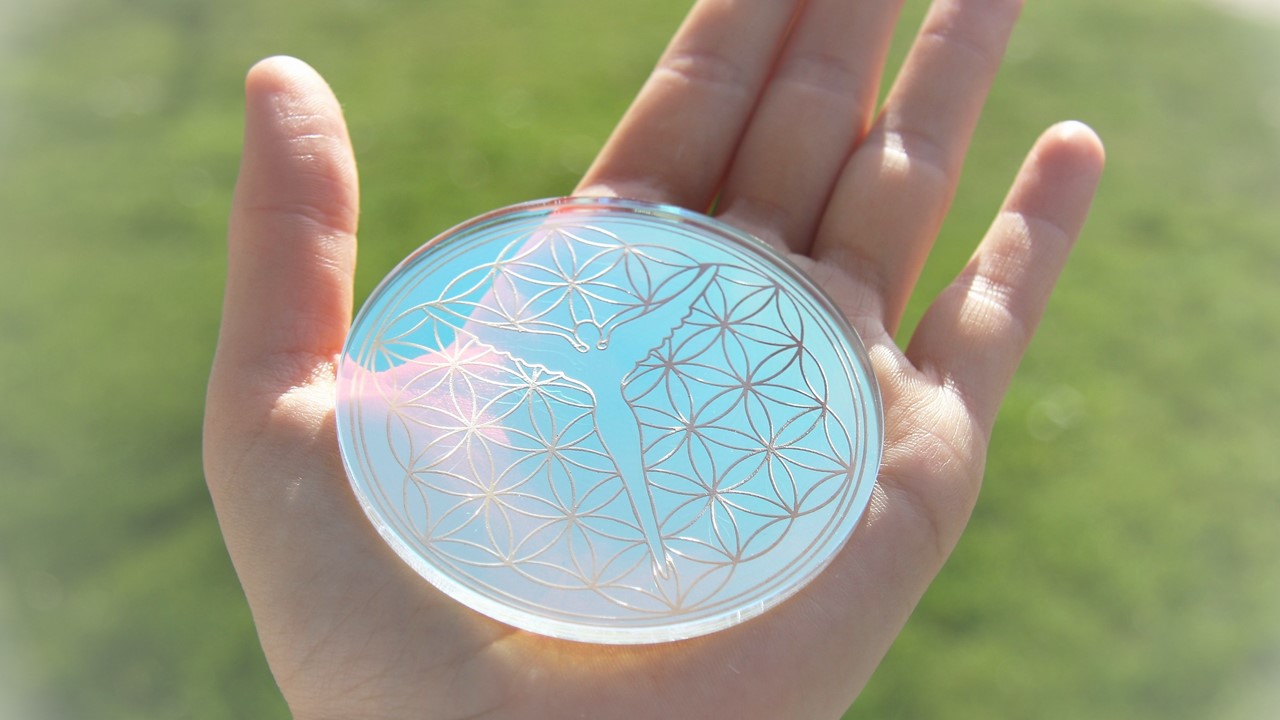 Light Crystal of the month: Flower of Life Aura Healing Disc